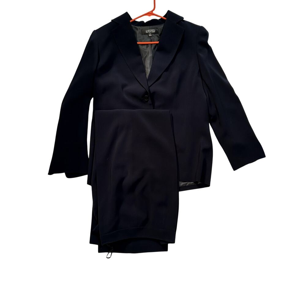 Kasper Pant suit Kasper Suit Jacket and Pants NWT Navy Blue